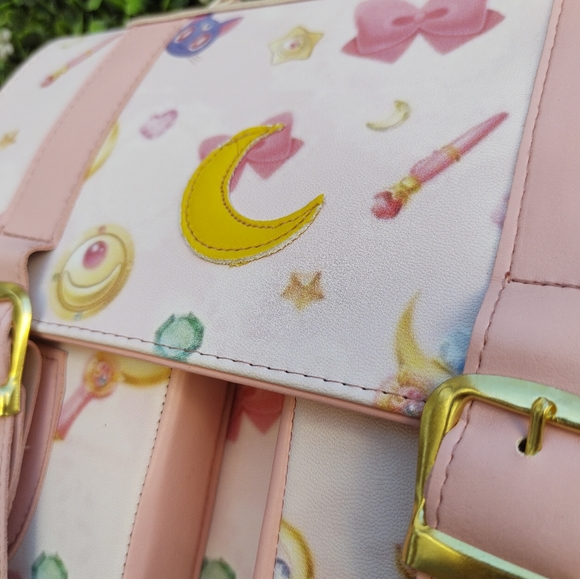 NEW anime sailor moon briefcase kawaii handbag  bag pink - Picture 3 of 7
